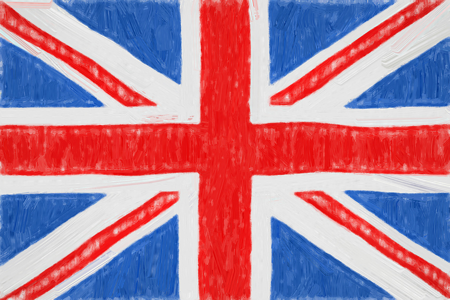 United Kingdom Painted Flag