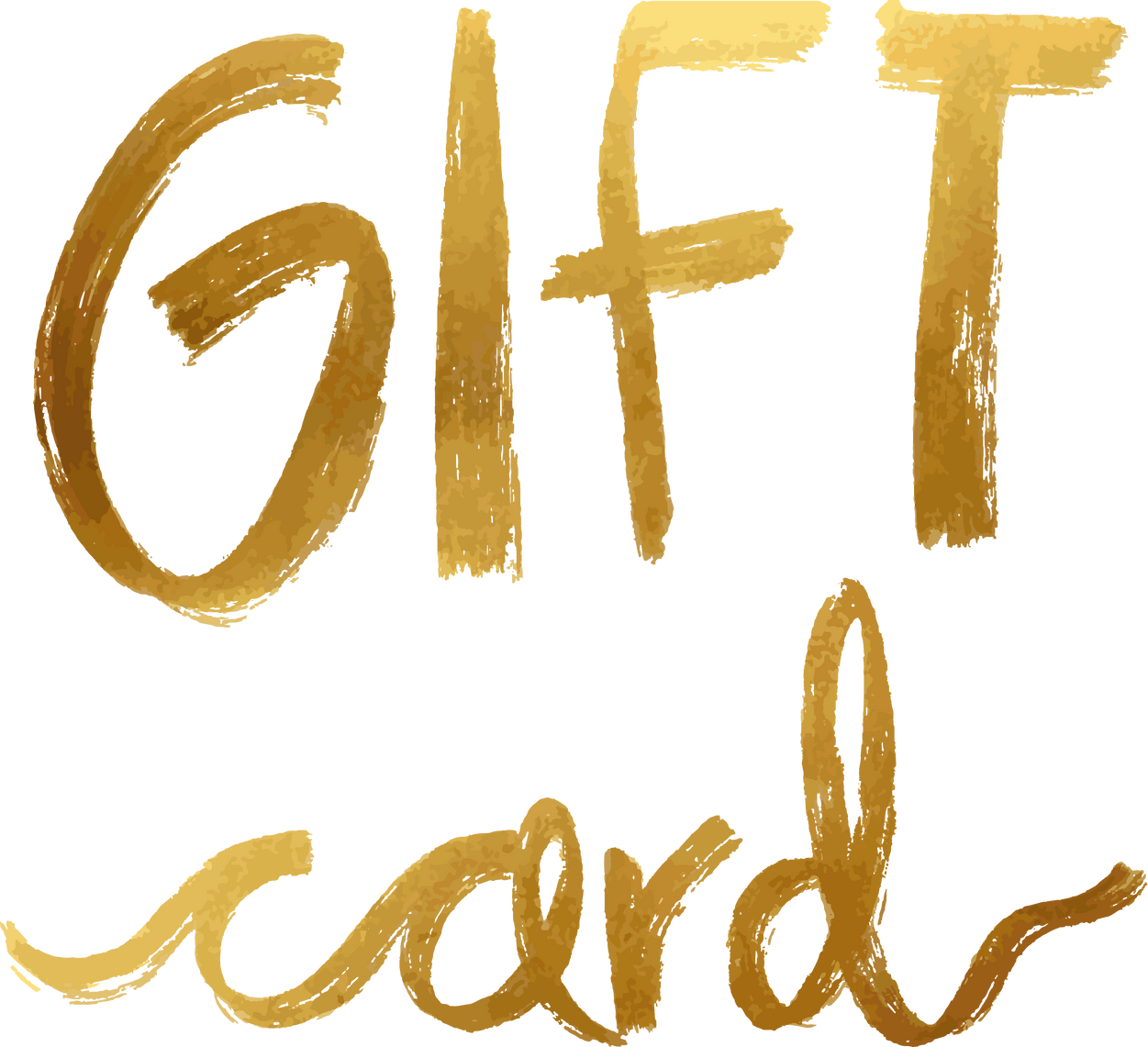 Golden Gift Card Word